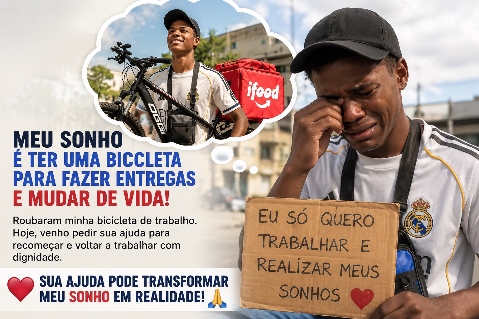 Erik sonha em ajudar a mãe e precisa da sua força.